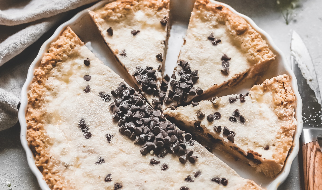 Vegan Chocolate Cannoli Pie